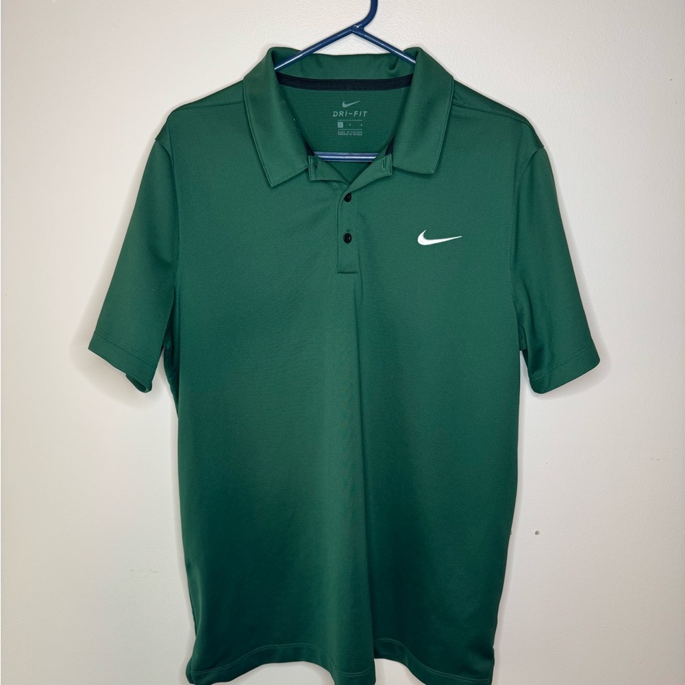Nike Men's Green Polo Shirt